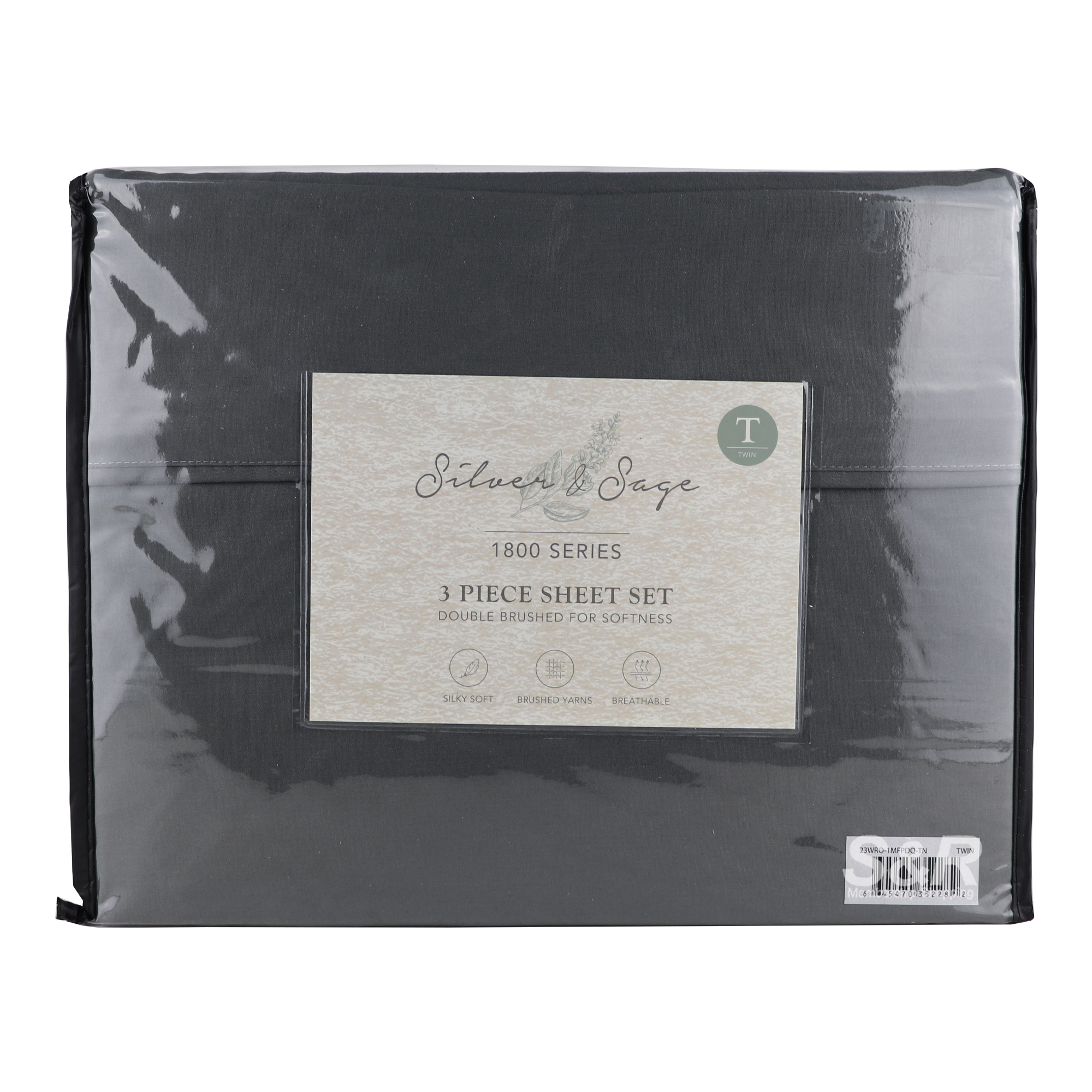 Silver and Sage 1800 Series 3pc Sheet Twin Set Silver and Sage 1800 Series 3pc Sheet Twin Set